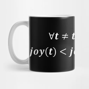 Joy in christmas is always greater, math christmas Mug